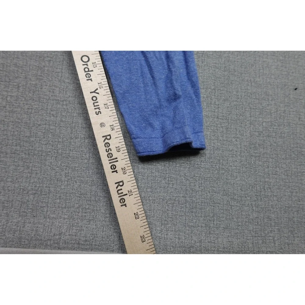 Banana Republic Sweater Mens Medium Blue Silk Linen Lightweight Crewneck Soft